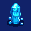 blue mana crystal glowing energy