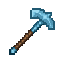 enchanted diamond pickaxe with blue glow