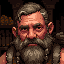 dwarf blacksmith with braided beard