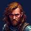 human knight with determined expression